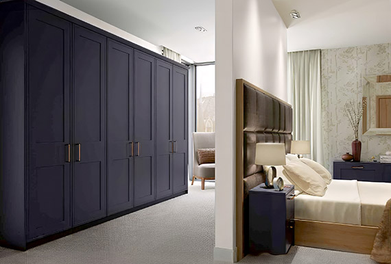 Image of a Mock Inframe Rathlin Bedroom in Matt Indigo