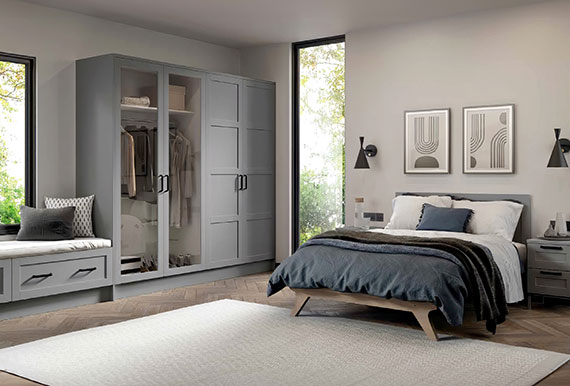 Image of a Dylan Bedroom in Matt Dust Grey