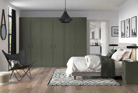 Painted Solid Gladstone Bedroom in Heritage Green Image