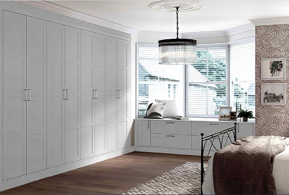 Painted Solid Parker Bedroom in Light Grey Image