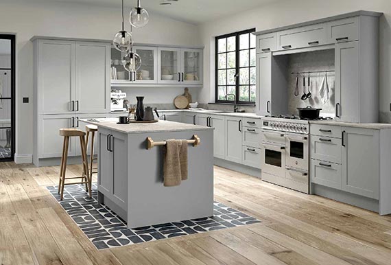 Image of the Dylan Kitchen in Matt Light Grey