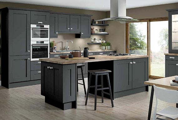 Image of the Fenwick Kitchen in Legno Graphite