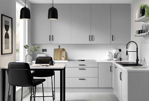 Image of the Mather Kitchen in Legno Light Grey