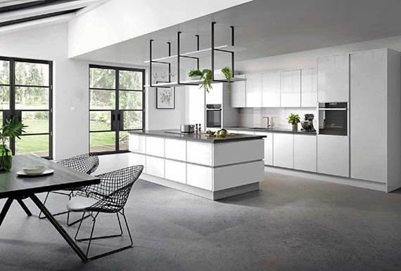 Image of the Edged Phoenix Kitchen in Gloss White
