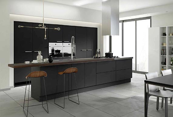 Image of the Painted Belair Kitchen in Graphite