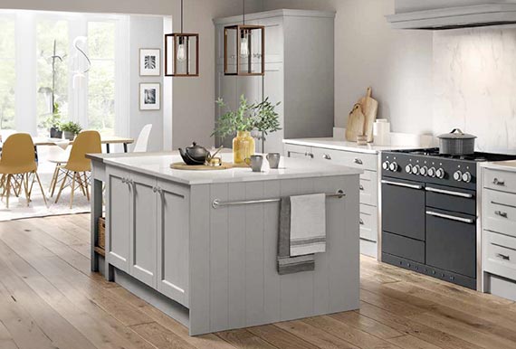 Image of Light Grey Fitted Kitchen